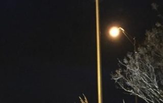 US Flag LED Pole Light Night