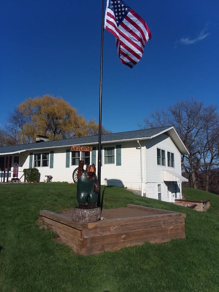New Flag Pole-close- April 2022